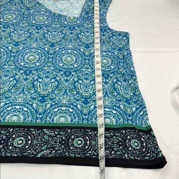 41 Hawthorn Asymmetrical Blue and White Tank Top - Picture 4 of 6